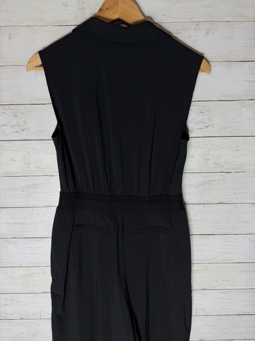 ATHLETA Brooklyn Heights Wide Leg Jumpsuit Black Size 2 - Picture 6 of 7
